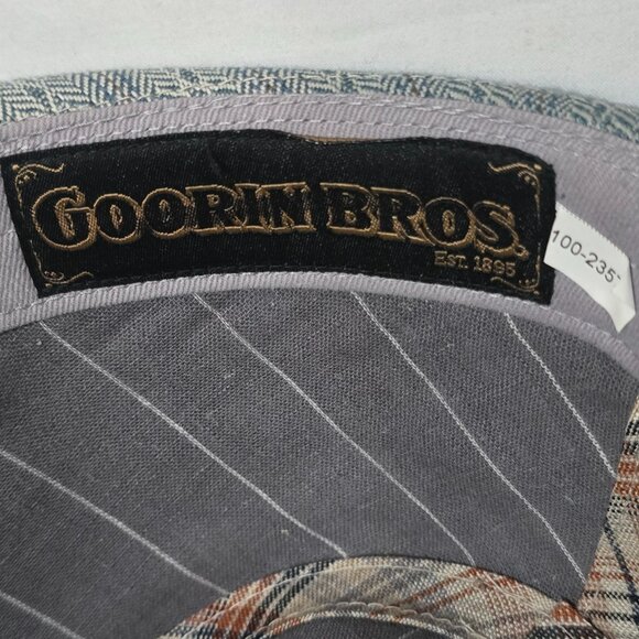 Goorin Bros.  Blue Gray Striped Geo Fedora 100-2357 - Sz M* - Picture 7 of 7